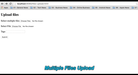 Multiple files upload using Jersey
